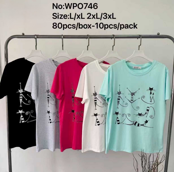 Bluzki damskie Roz L-3XL, Mix Kolor Paczka 10 szt